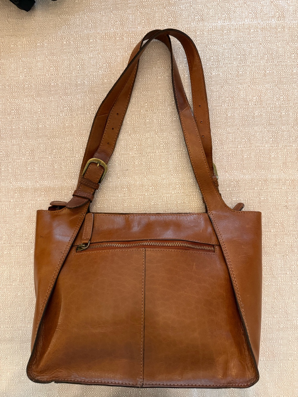 Wild West Freya Embossed Leather Shoulder Bag in Brown - Picture 4 of 6